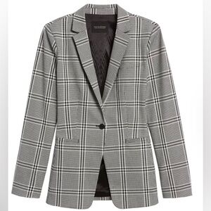 Banana Republic Plaid Long +‎ Lean Sloan Blazer SZ 6